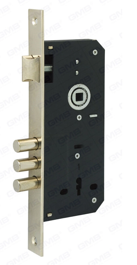 High Security Mortise Door Lock with 3 Round Dead Bolts (6010BK)