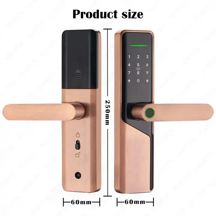 Security Keyless Entry Fingerprint Door Lock WiFi Tuya APP Electronic Keypad