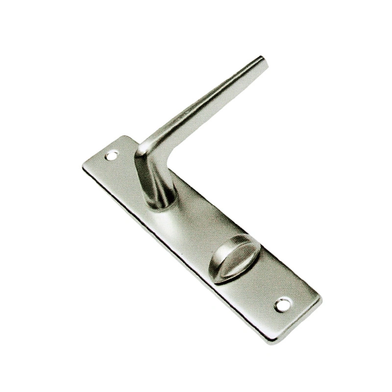 Modern Style Door Hardware Custom Size Solid Door Handle on Plate