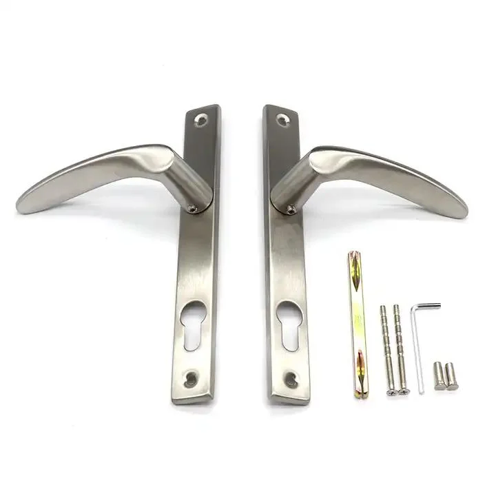 SS304 Conjoined Lever Aluminium Exterior Door Handle Sets