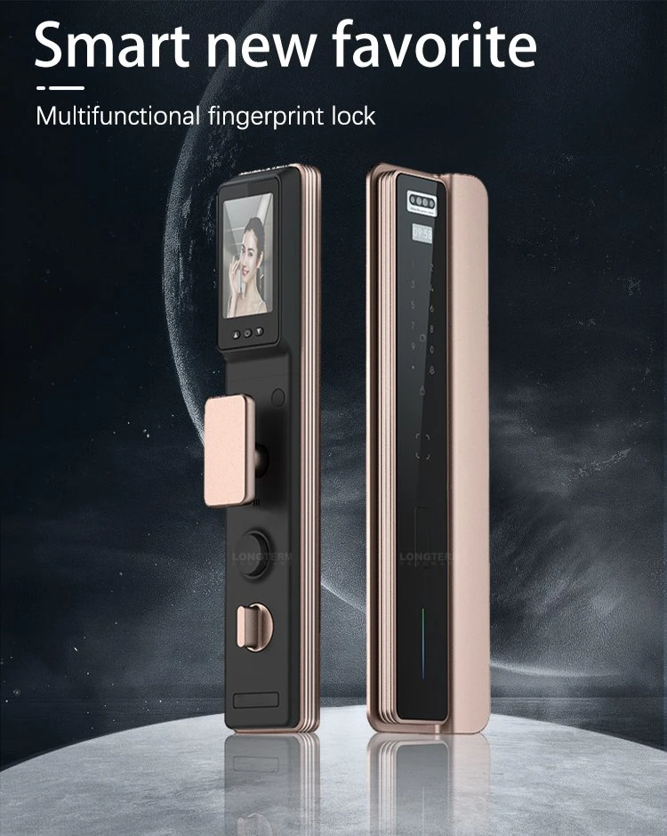 Electronic Security Tuya 3D Face Recognition Card Password Fingerprint Smart Door Lock