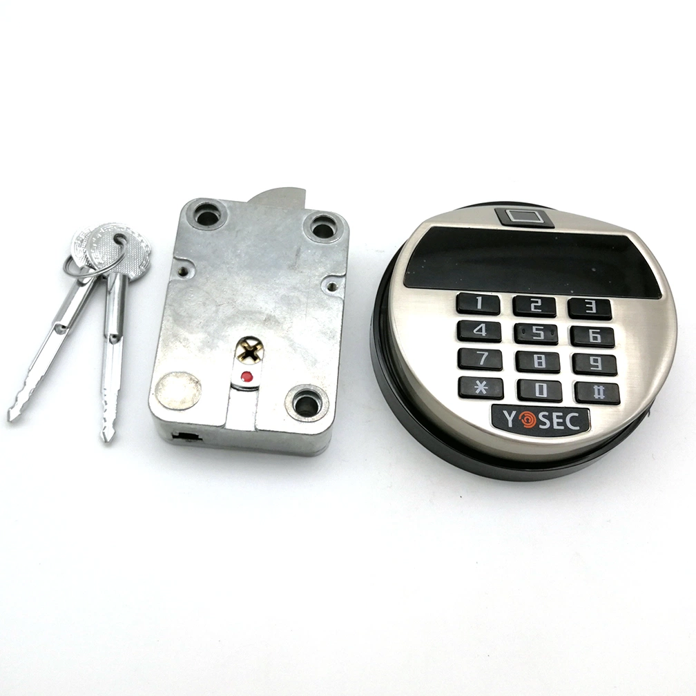 Electronic Keypad Time Delay Fingerprint Biometric Lock with Override Key