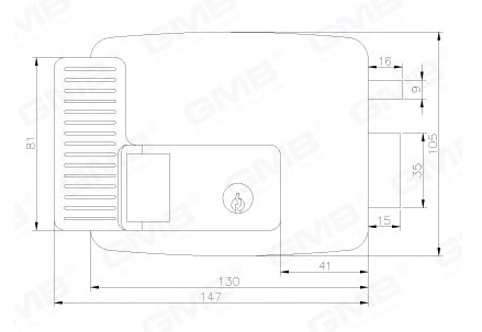 Security Electronic / Smart Secure Lock / Rim Cylinder Lock (D012)