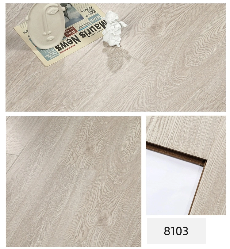 Square Edge Click Lock Easy Installation Skid-Resistance Laminate Flooring