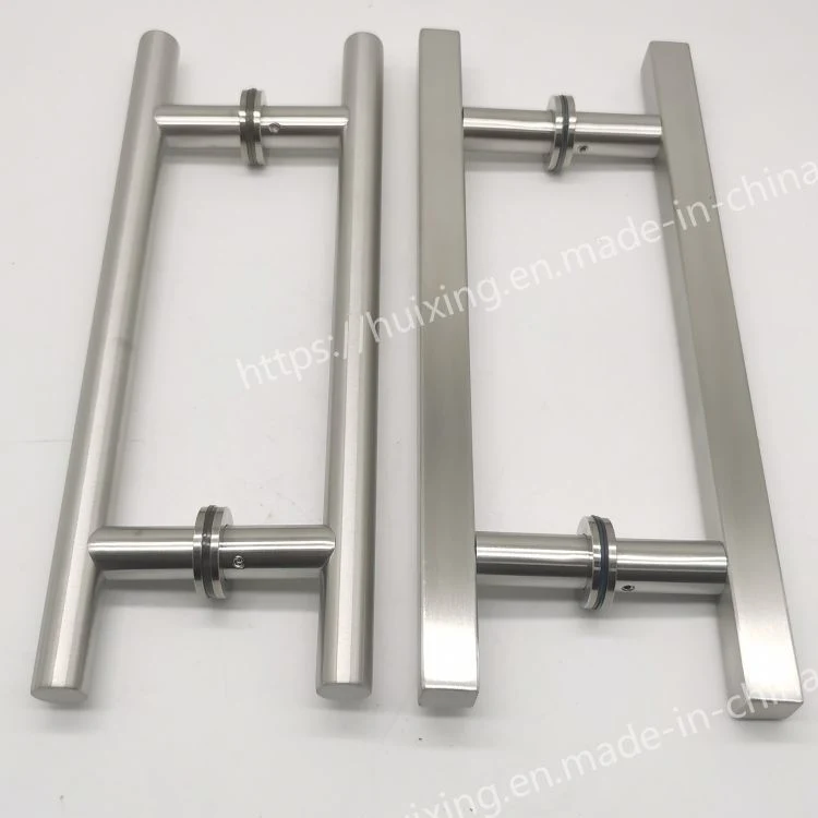 32 Inch Square Rectangle Flat Shape Stainless Steel Modern Contemporary Entry Glass Door Handle