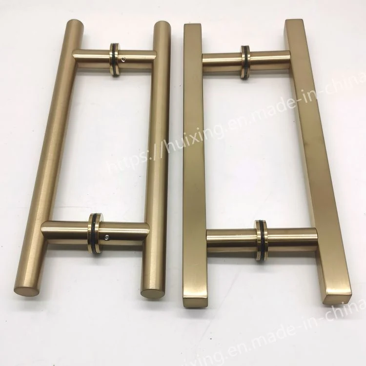 32 Inch Square Rectangle Flat Shape Stainless Steel Modern Contemporary Entry Glass Door Handle