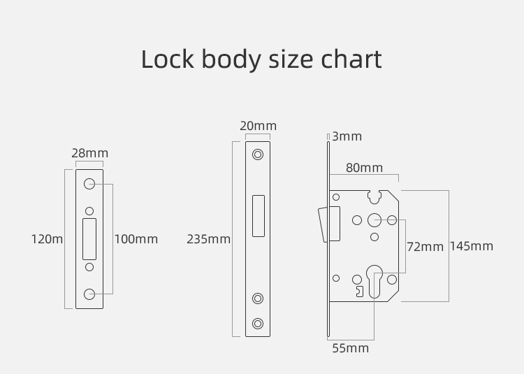 Hot Sale Bedroom Modern Style Combination Exterior Door Outside Exterior Zinc Alloy Lock Handle Door