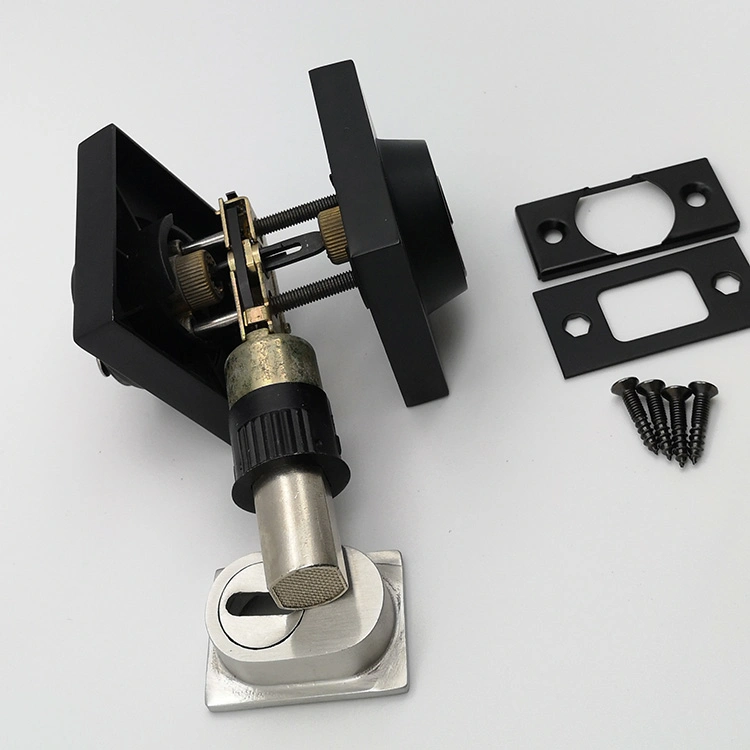 Square Black Zinc Alloy Double/Single Cylinder Deadbolt Door Lock