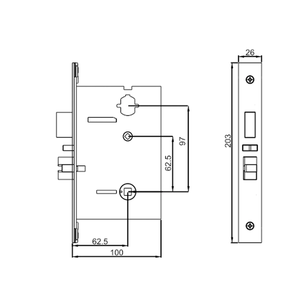 Top Quality Home Security Smart Fingerprint Door Lock with Password Magnetic Card Lock