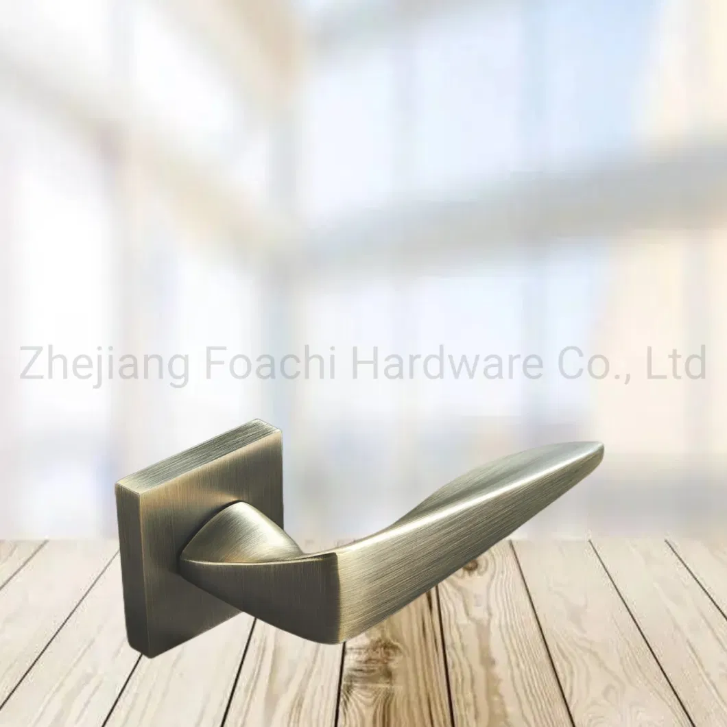 Manufacturer Zamak Internal Main Door Handle Modern Simple China Doors Accessories Hotel Customized Knurled Design Brass Gold Door Handle Modern