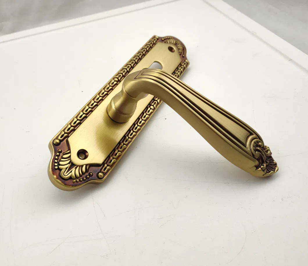 Luxury Antique Brass Villa Door Handle (03)