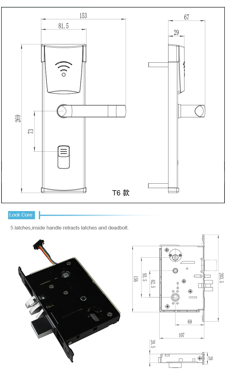 Best Price for Electronic Safe Wireless Hotel Door Card Key Lock