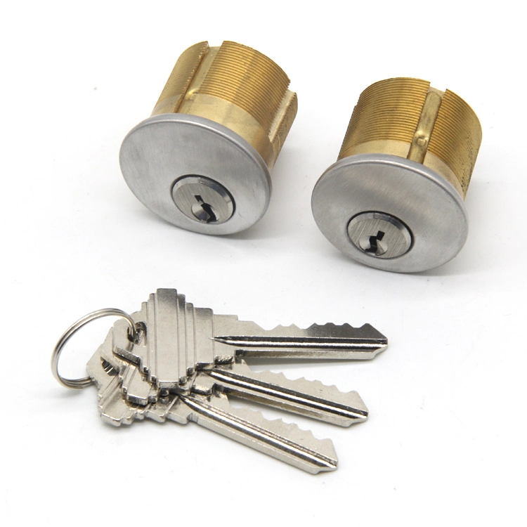 Custom Finish Keyed Alike Cylinder Waterproof Brass Door Lock Cylinder Set