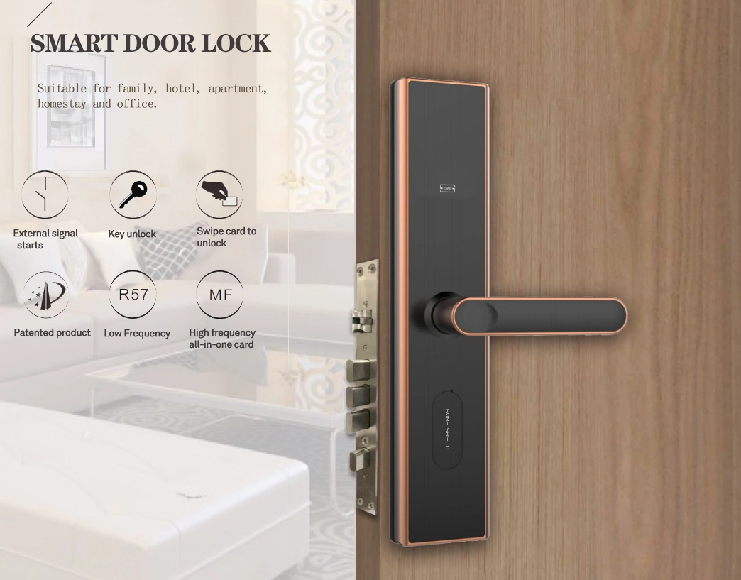 Top Quality Home Security Smart Fingerprint Door Lock with Password Magnetic Card Lock