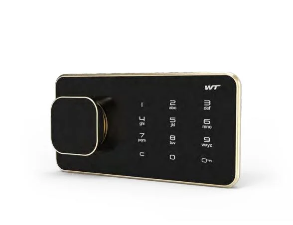 Black Fingerprint Door Lock Traditional Home Office Smart Safe Lock