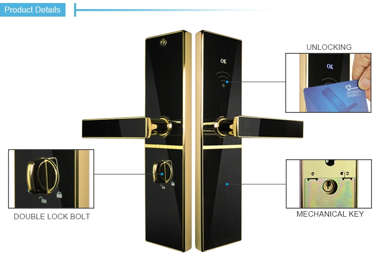 Electronic Digital Hotel Mortise Handle Door Lock