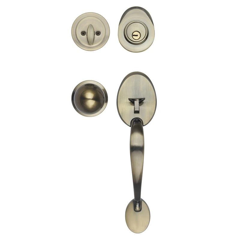 Fancy Zinc Alloy Entrance Furniture Hardware Series Handles Lock