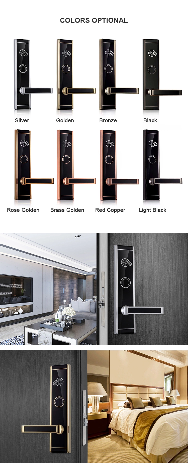 E826 Best Selling Proximity Card Key System Electronic Keyless Hotel Door Lock