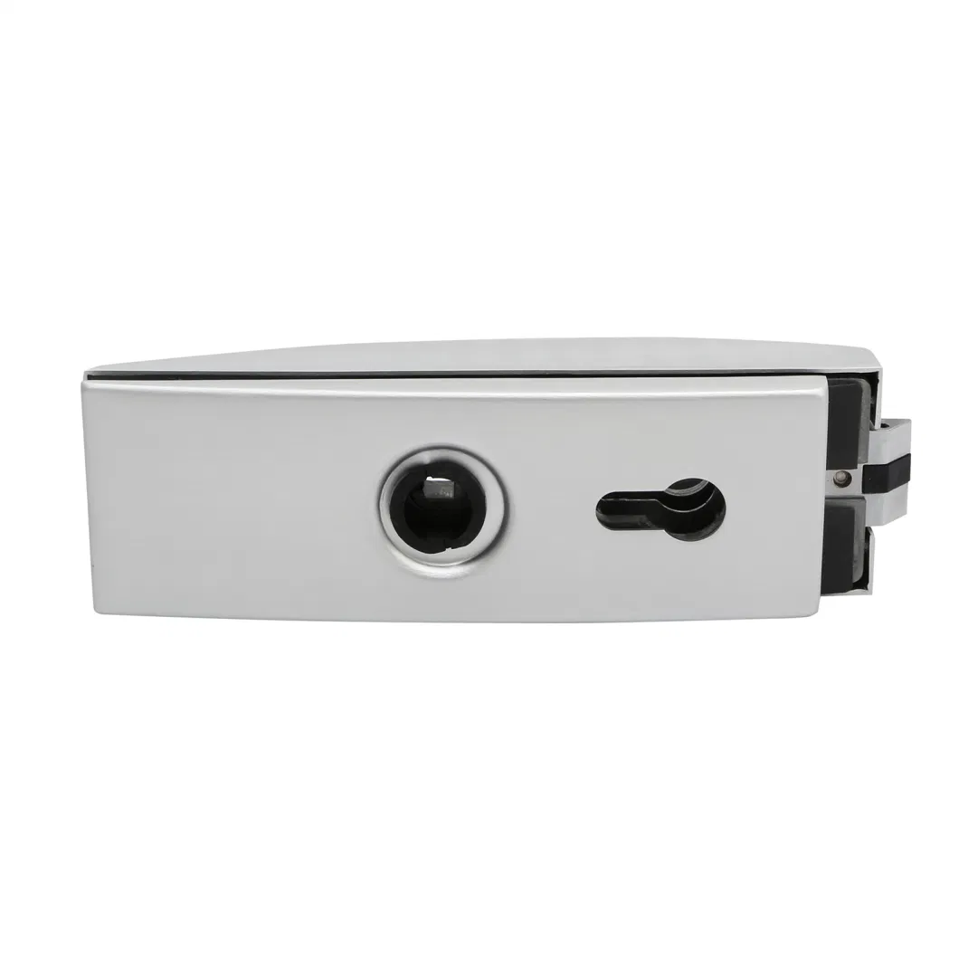 Zinc Alloy Keylock Handle Glass Door Lock with Cylinder Patch Fitting