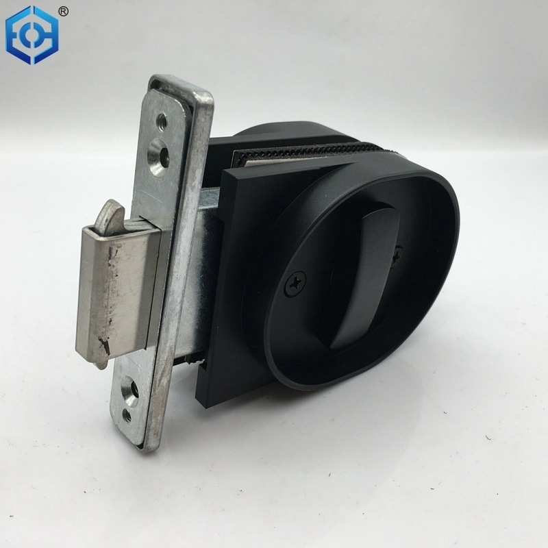 OEM China Matt Black Slim Frame Sliding Glass Door Lock with Key