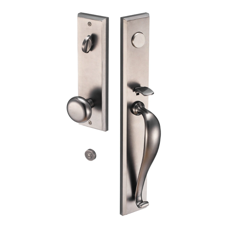 Security Mechanical Villa Door Lever Handle Key Lock Set