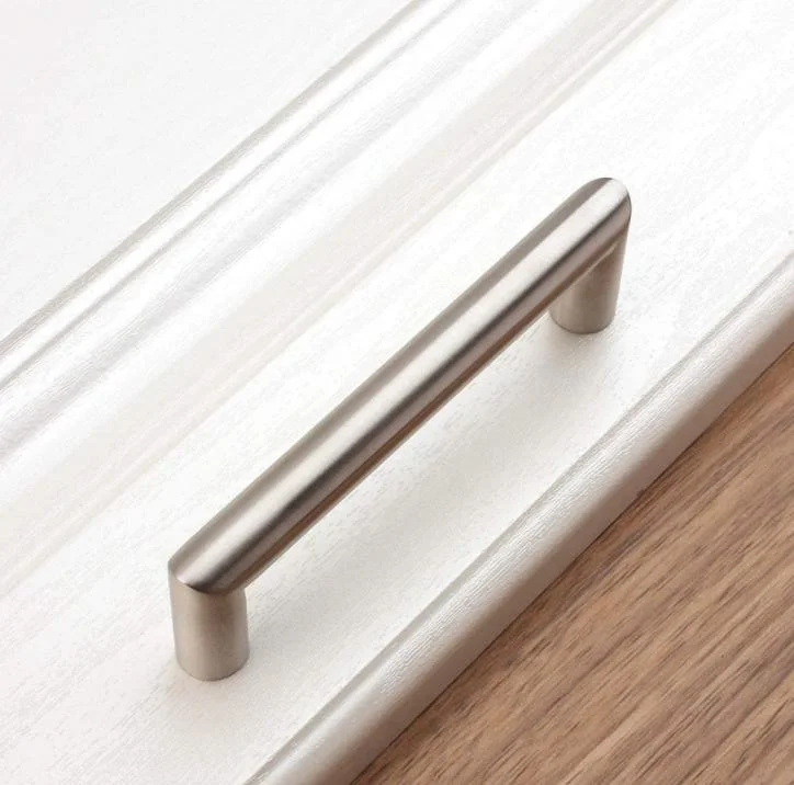 Round Bar Stainless Steel Rectangle Pull Handles for Cbainet Door