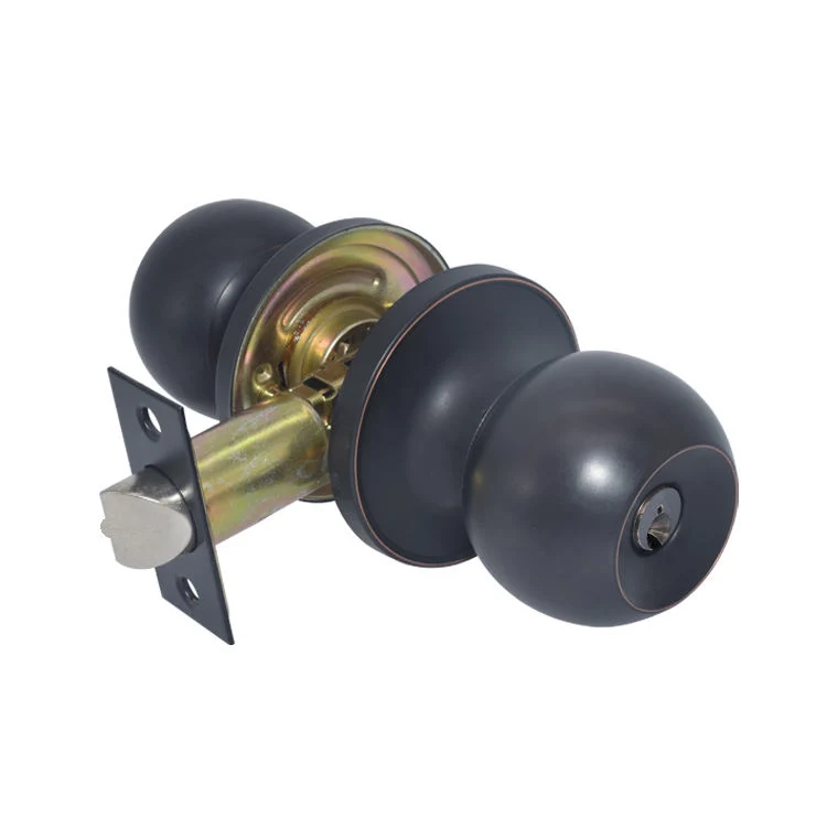 Black Orb Tubular Structure Privacy Bathroom Door Lock