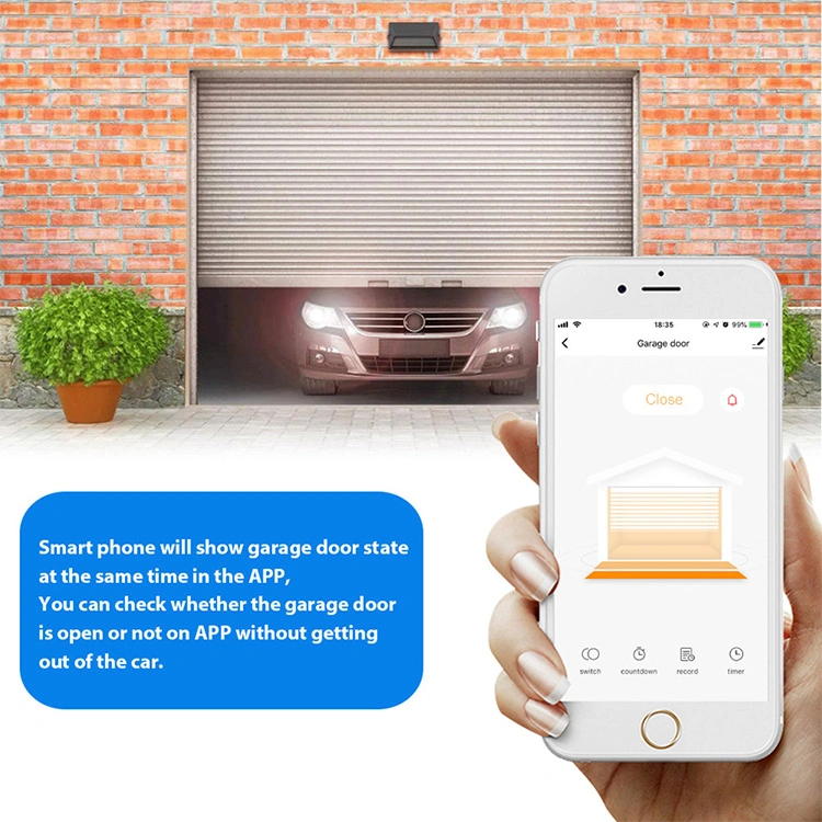 Tuya Access Control Smart Garage Door Opener Supports Alexa and Google Home Voice Control