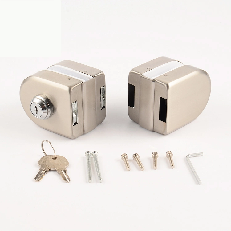 Keyi Metal Kg-18d Commercial Stainless Iron Stainless Steel 201 Double Swinging Glass Door Lock