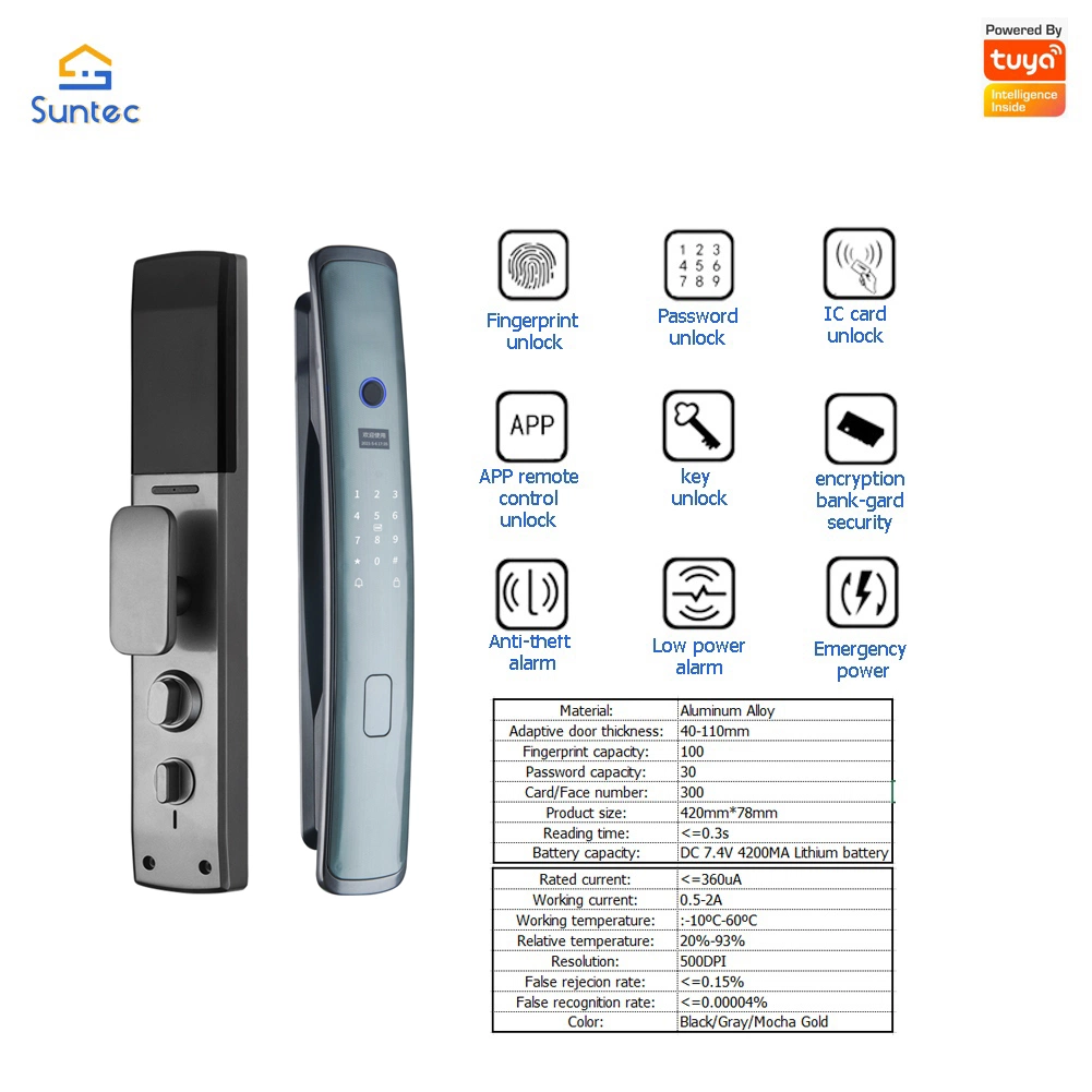 Smart Door Lock WiFi Zigbee Electronic Suntec Smart House