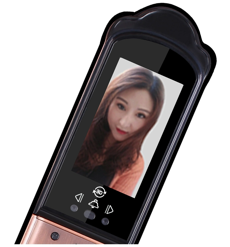 3D Face Recognition Luxury Villa Door Cell Phone Remote Video Camera Monitoring Automatic Intelligent Door Lock