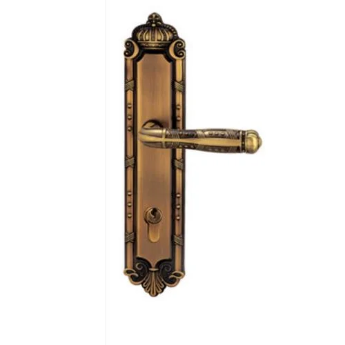 High Quality Door Handle Vintage Style Design Door Lock Brass Door Handle Lock