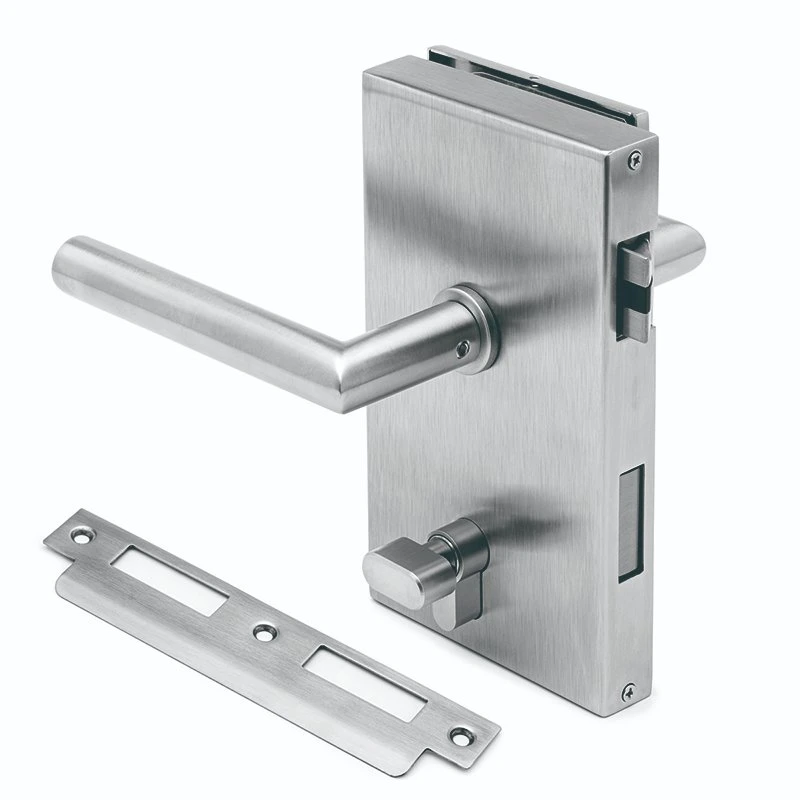 Stainless Steel 304 Big Office Glass Door Lock Lever Security