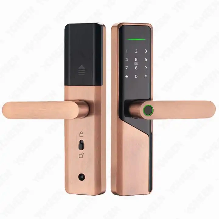 Security Keyless Entry Fingerprint Door Lock WiFi Tuya APP Electronic Keypad