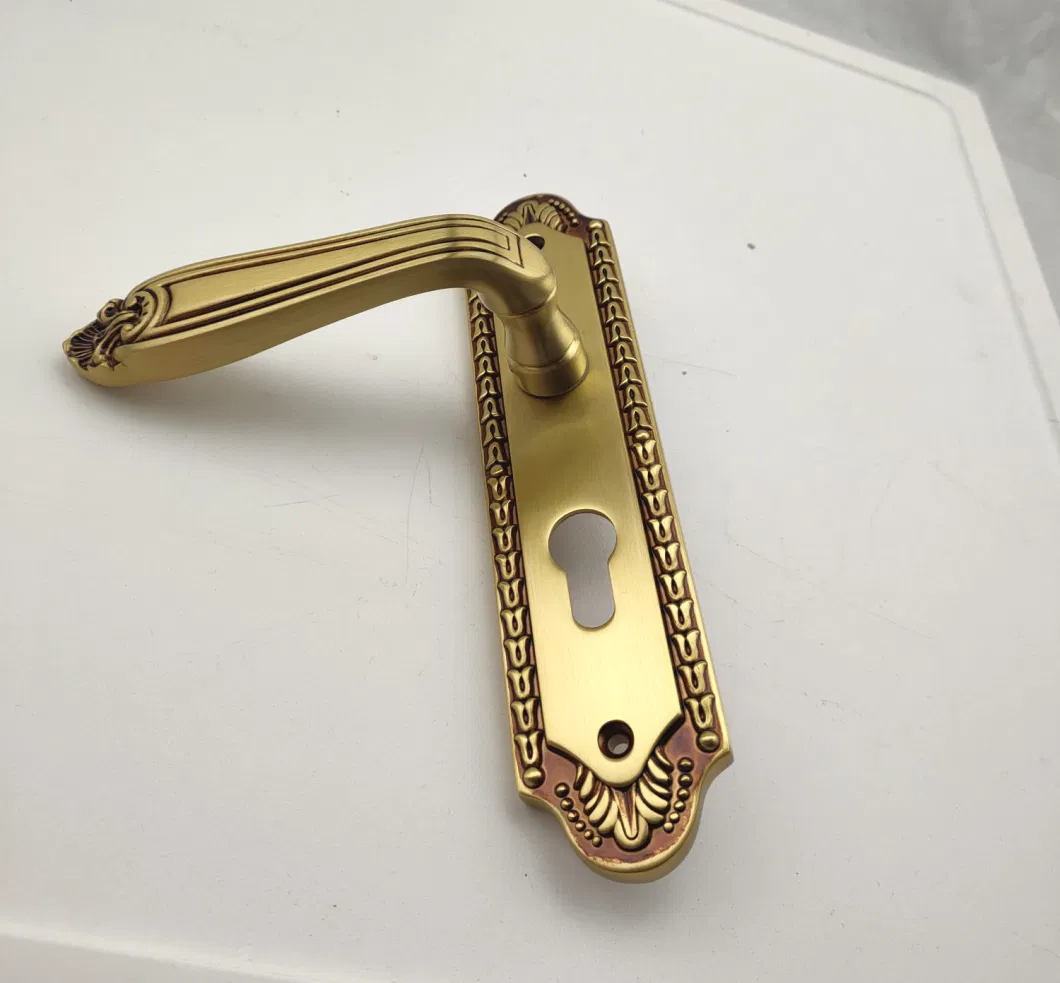 Luxury Antique Brass Villa Door Handle (03)