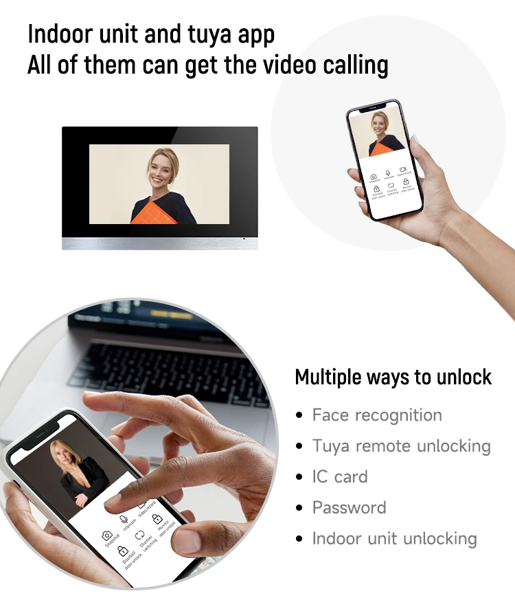 Smart Home Video Doorbell Tuya Door Phone Multi Tenant Intercom Access Control