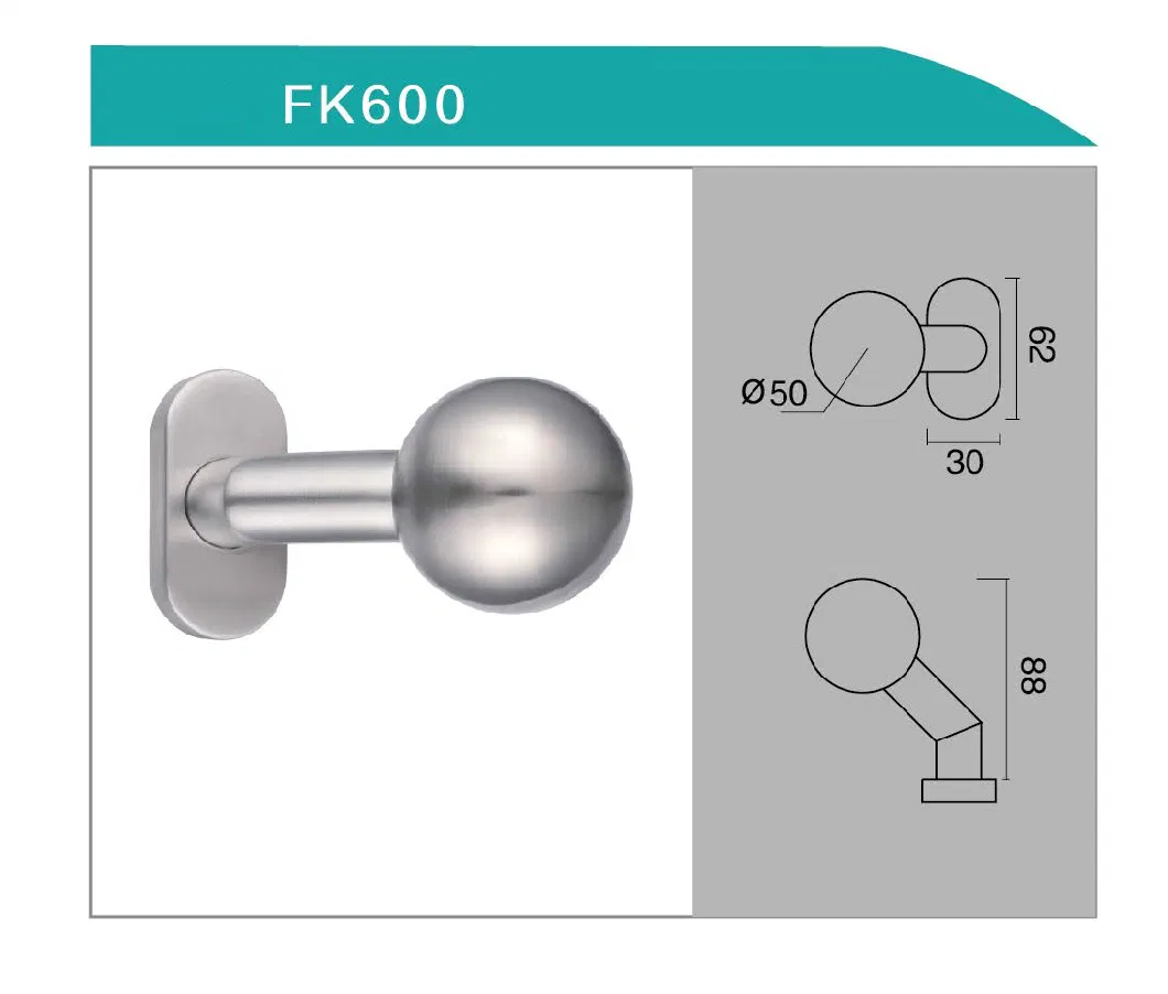 Stainless Steel Round Lever Type Modern Dummy Door Handle Knob