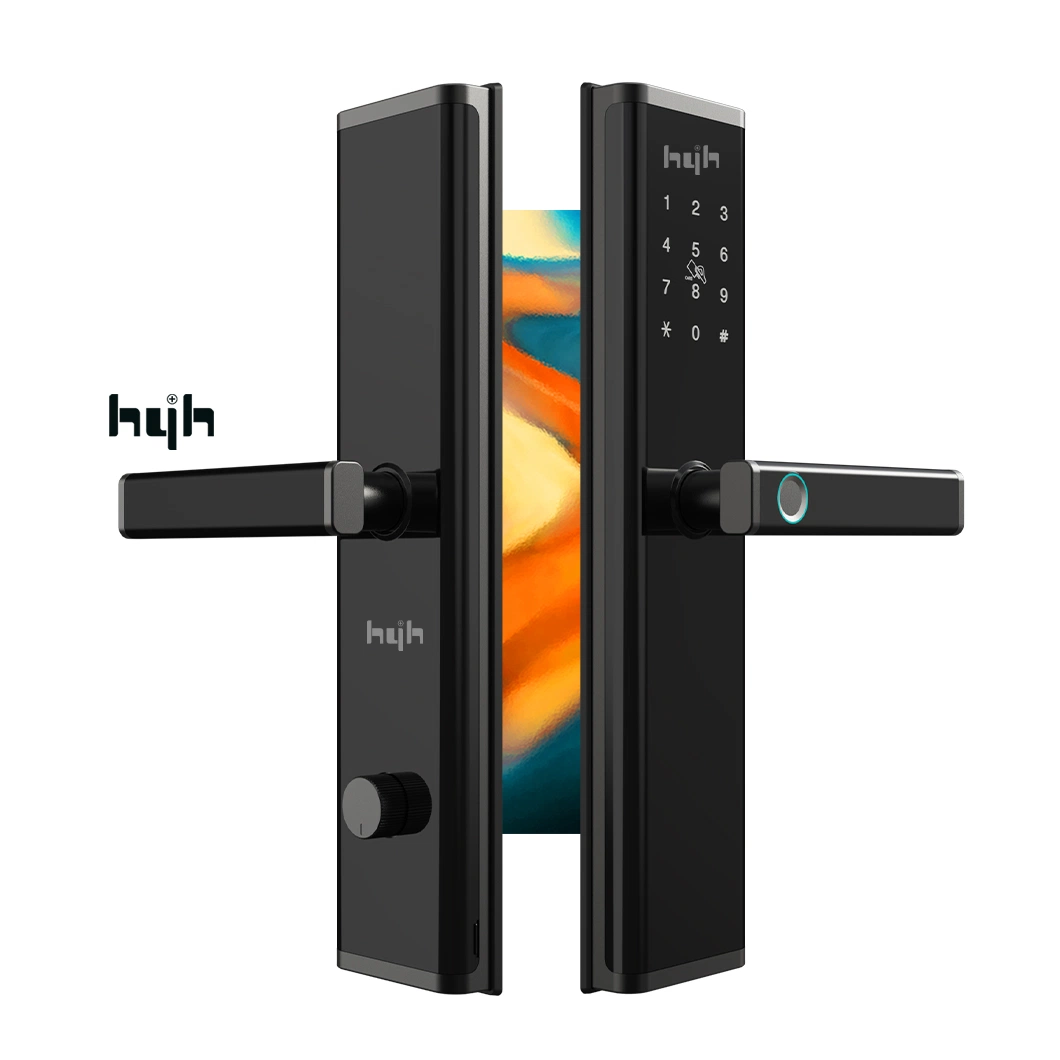 Hyh Zinc Alloy Lock Tuya Smart Lock Fingerprint Passcode Keyless Entry Door Lock for Security