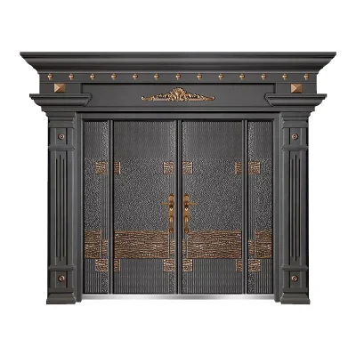 Nuevo precio al por mayor fabricante de productos de las puertas de seguridad de la puerta de madera de refuerzo de la seguridad de diseño de la novela de fantasía de proveedor de Oro de la puerta de seguridad