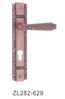 Diseño clásico Golden Gran Tamaño palanca de aleación de zinc Mango de puerta Bloqueo de entramado