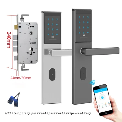 Mejor cierre de puerta Smart Out con huella digital WiFi electrónico Bloqueo de seguridad candado de huella digital inteligente con USB