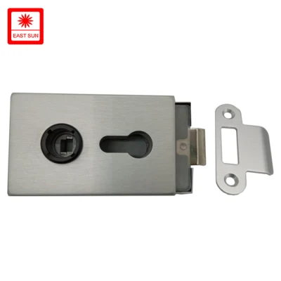 Aleación de zinc vidrio comercial hardware combinación de cerradura de puerta con mango seguro (GLHL-111AL)