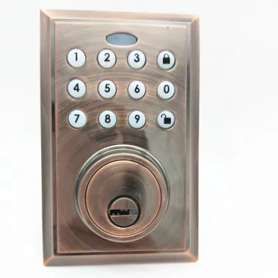 Teclado de electrónica inteligente de cerradura de puerta de entrada de cerrojo con Auto-Lock