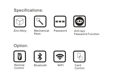 Teclado digital Contraseña Bluetooth WiFi Puerta de seguridad con empuñadura inteligente electrónica Bloqueo (D324T)