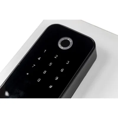 Teclado sin llave cerradura de puerta biométrico de huellas digitales para el hogar