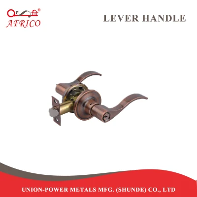 Latón Antiguo tubular de aluminio de la palanca de bloqueo de puertas de la palanca Lockset