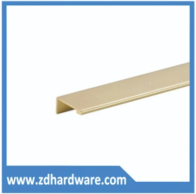 Perfiles de aluminio tiradores de Cocina hardware de Armario Accesorios de Mobiliario Puerta Perillas de oro negro