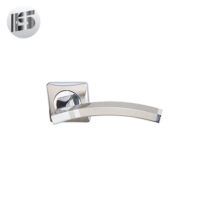 Entrega rápida de la puerta de madera negra de hierro forjado Tirador de la palanca