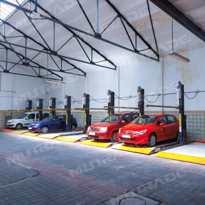 Espacio para 2 coches Smart aprobado CE 2 puestos de estacionamiento de la máquina hidráulica vertical simple Parking galvanizado Levante