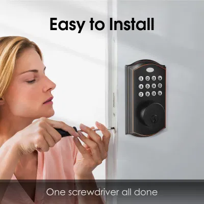 Conecta el teclado electrónico de entrada sin llave cerradura de puerta con cerrojo de seguridad inteligente